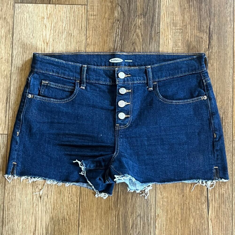 New! Old Navy Boyfriend Shorts Womens 8 Button Fly Raw Hem 3 Inch Boho Beach